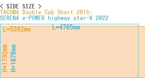 #TACOMA Double Cab Short 2016- + SERENA e-POWER highway star-V 2022